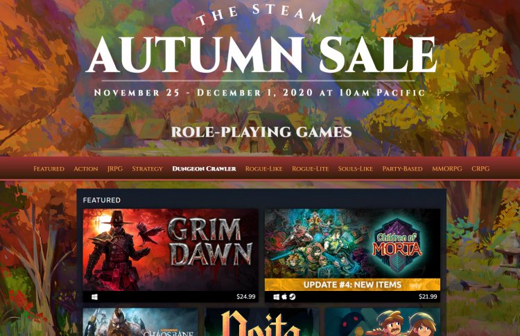 The Steam Autumn Sale 2020 was the largest in history financially