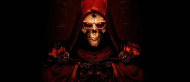 The RX 3060 and RTX 3070 Ti graphics cards are presented in the style of Diablo II: Resurrected